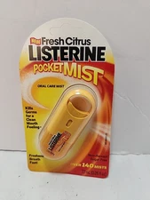 Listerine Pocketmist FRESH CITRUS Oral Care Mist Bad Breath Over 140 Mists