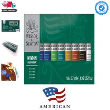 Winton Oil Color Paint, Starter Set, 10 x 37ml Tubes, 1.25 Fl Oz Pack of 10
