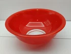Vintage Pyrex Red Glass Clear Bottom Nesting Mixing Bowl #325 2.5L