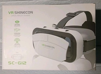 VR Shinecon SC-G12 Smartphone VR Headset IPD Adjust, 4.7-7in White/Black