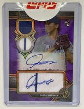 2024 Topps Triple Threads Shota Imanaga Rookie Double Patch Auto /75 Cubs