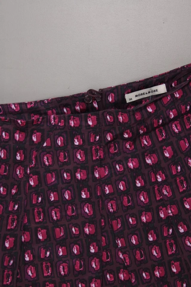 ✨ More&More Rock für Damen Gr. 36, S geometrisches Muster lila aus Baumwolle ✨ - Bild 2 von 4