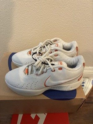 Nike LeBron 21 Akoya Mens Size 7 Ivory Orange Basketball Leather Shoes Sneakers