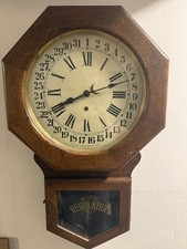 Pequegnat Calendar Mechanical Wall Clock est. 1920’s?