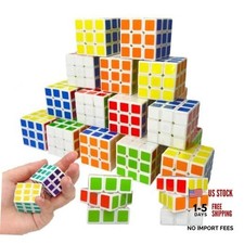 24 Pack Mini Cube Puzzle Party Favors for Kids, 1.18in 3x3 Magic Cube 24 Pcs