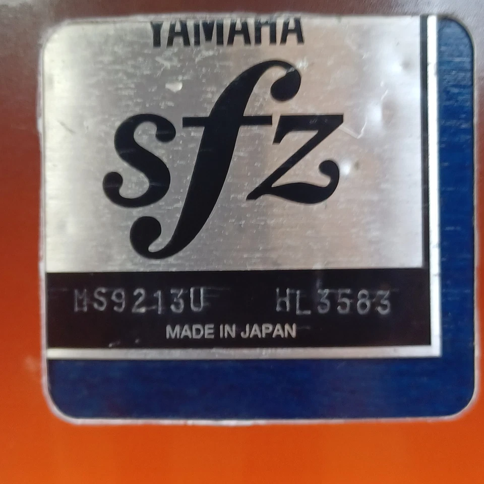 Yamaha 11x13" SFZ 9300 Marching Snare Drum Cherry-Black Fade Japan Die-Cast Rims - Image 2 of 4