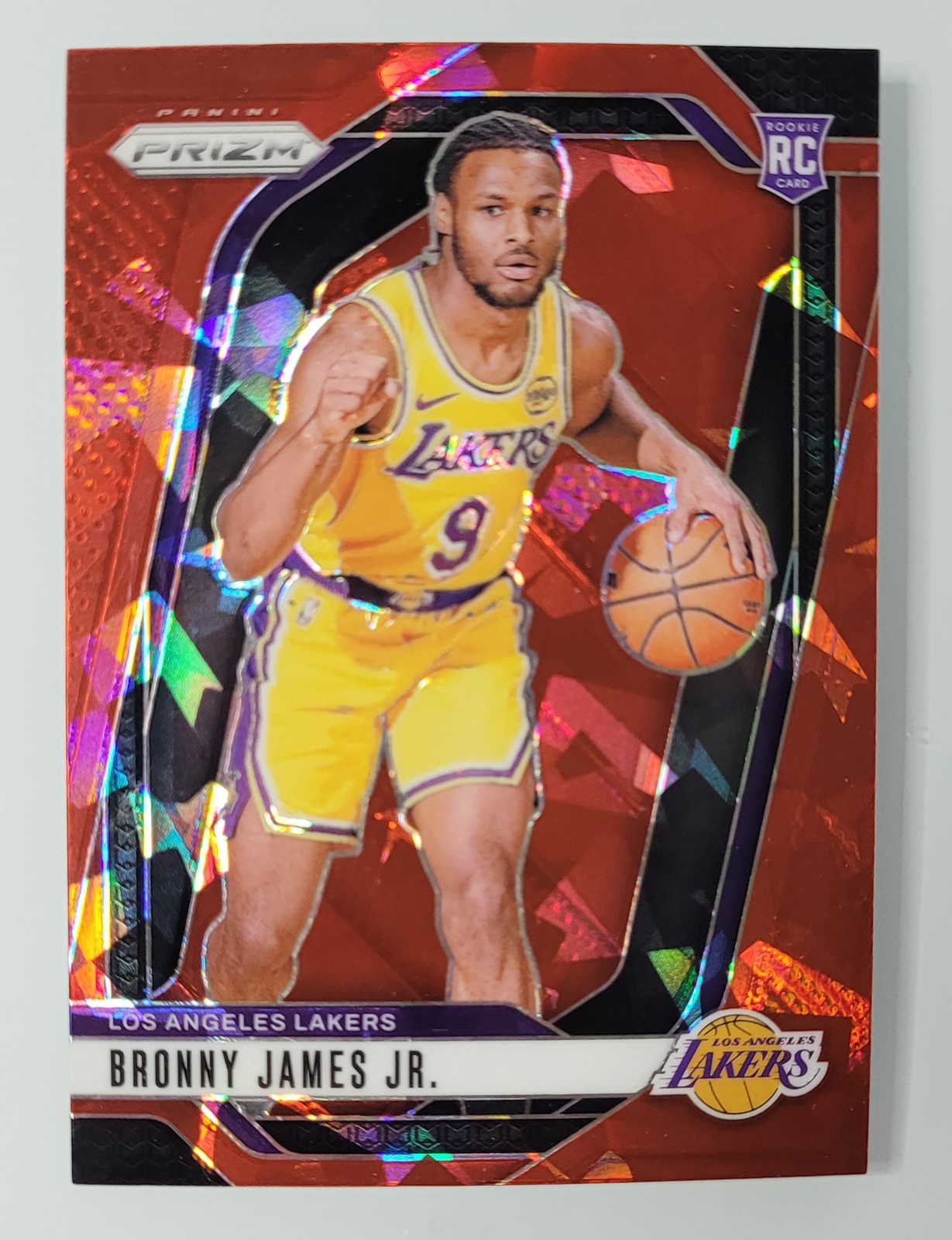 2024-25 Panini Prizm #243 Bronny James Jr. Prizms Red Ice