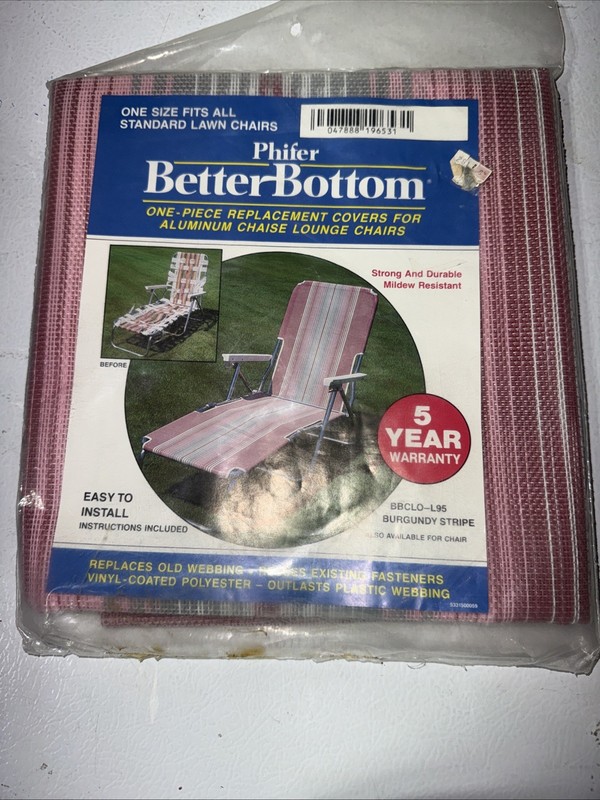 Phifer Better Bottom 1 Piece Replacement Cover Chaise Lounge Replace Old Webbing