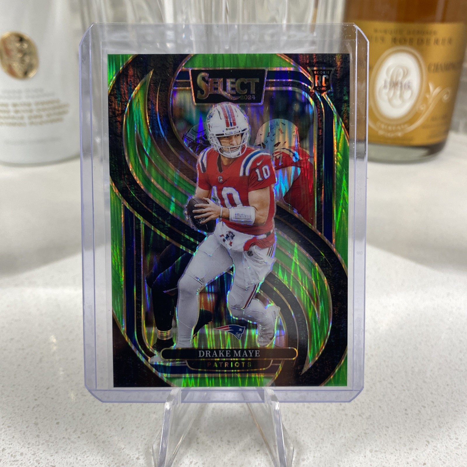 2024 Select Drake Maye #113 RC Neon Green Shock Premier Level /499🔥🔥