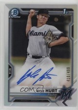 2021 Bowman Chrome Prospect Auto Refractor 410/499 Kyle Hurt #CPA-KHU Auto 0bi3