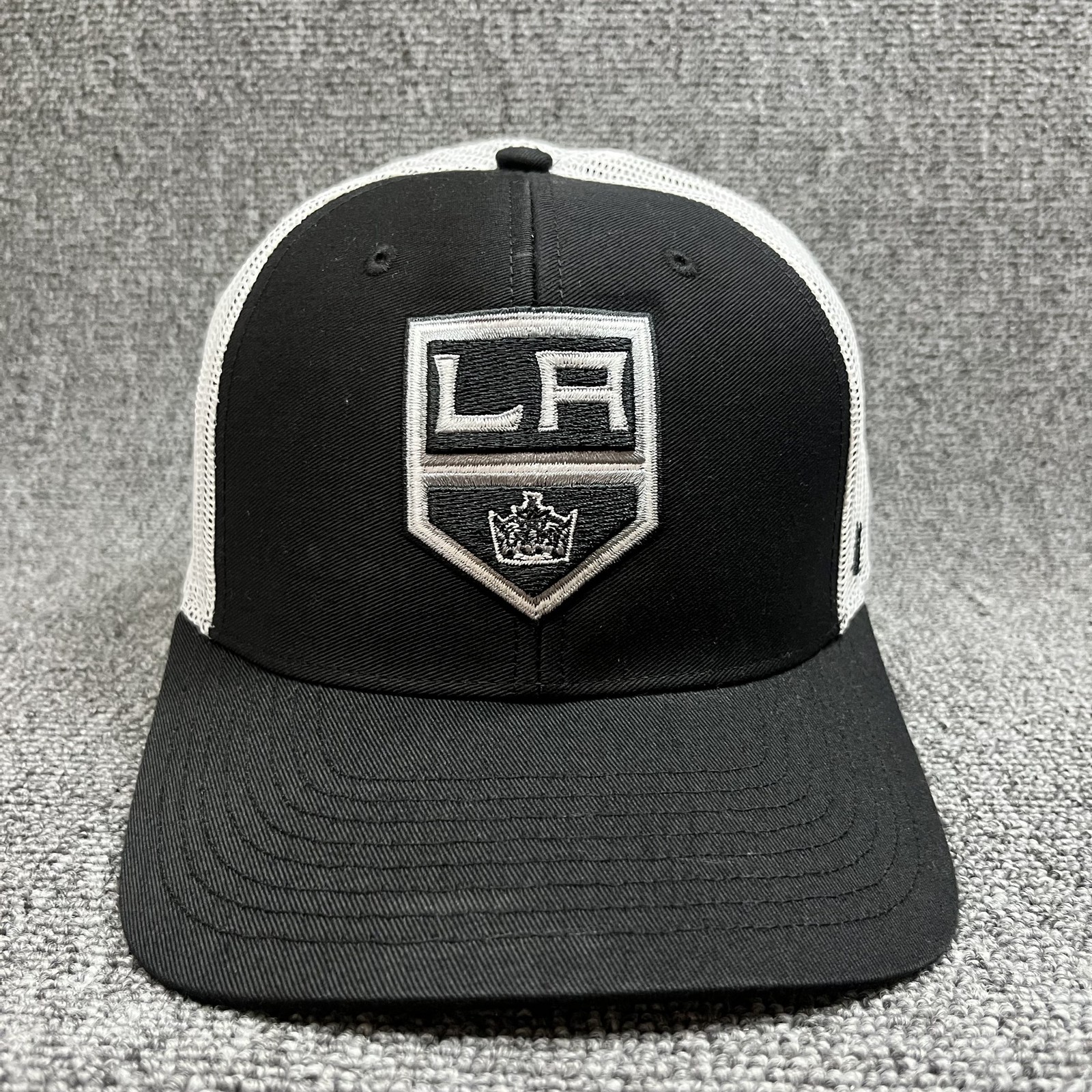 '47 Brand LA Kings Los Angeles Trucker Hat Snapback Mesh Cap Black White NHL