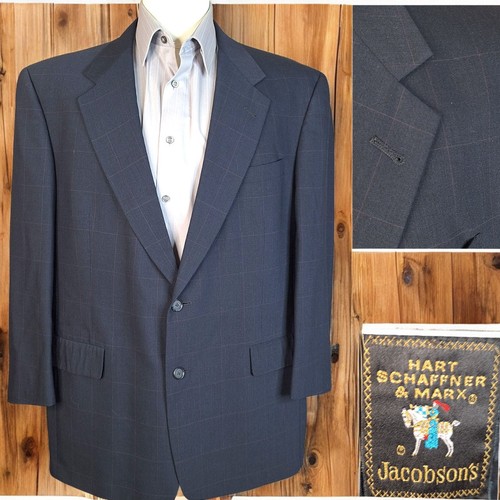 Las mejores ofertas en Trajes y blazers lisos regulares de dos botones para hombre Hart Schaffner Marx | eBay