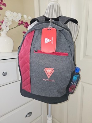 EVANS Gray/Black/Red Ultimate Ripstop Mod Backpack Laptop Pocket-NEW