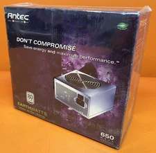 New Antec Earthwatts EA650 650watt 80 Plus Universal input 6/8 Pin Power Supply