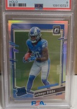 2023 Panini Donruss Optic - Rated Rookie Jahmyr Gibbs #236 Holo Prizm (RC)