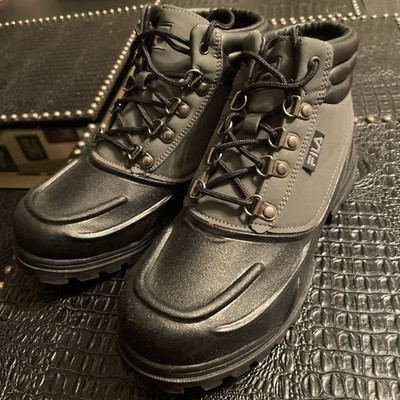 Fila  Weathertec Hiking Boots Winter Rain Size 6 , Black Grey NWOT