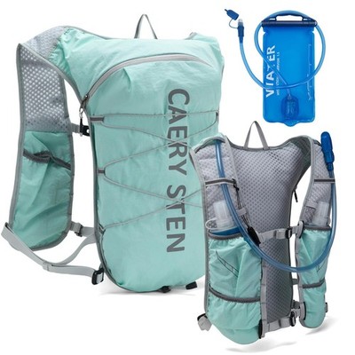 Carey STEN Hydrated Backpack, Running Vest, paired with a 1.5L Water Bag Hiki...