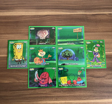 2025 Topps Chrome SpongeBob Green Refractor Lot 8 Cards