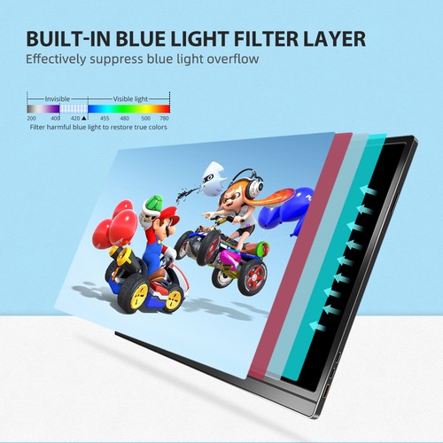 UPERFECT 15,6" Ekran PC Przenośny monitor Przenośny monitor 1920 * 1080 FHD - Zdjęcie 3 z 12