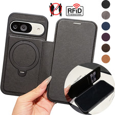 For Google Pixel 10 Pro XL 9 8 9A RFID Leather Card Wallet Case  Magnetic Stand