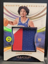 Jared McCain 2024 Panini Immaculate Collection #17 Massive Patch Rookie RC 5/25