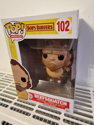 Funko Pop Beefsquatch Vinyl Figur #102 Bob's Burgers Sammlerstück Gene Belcher 