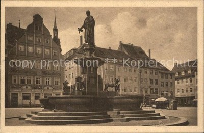 Freiberg Saxony Obermarkt fountain monument Otto the Rich