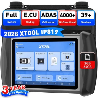  XTOOL IP819 Bidirektionales Scan-Tool OBD2-Scanner Diagnosegerät ECU-Codierung