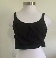 Nursing Bra Size XXL Black Hands Free Pumping Adjustable Maternity