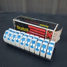 10 Rolls Scotch 3/8" X 144" No. 760 Blue Labeling Tape Vintage NOS