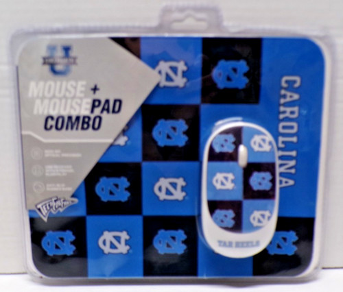 Mouse + Mouse Pad Combo Carolina Tar Heels Wireless Mouse Mouse Pad