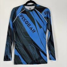 Fixgear Women's Cycling Base Layer - Blue Black -  Size Medium