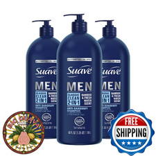 Suave Men 2-in-1 Anti-Dandruff Shampoo Conditioner Classic Clean Bamboo 40oz