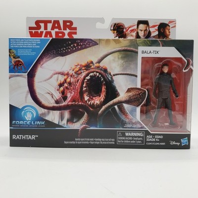 Star Wars The Last Jedi Force Link Deluxe Rathtar Creature & Bala-Tik Figure NIB