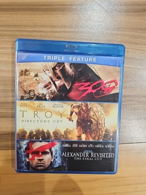 Alexander Revisited / Troy / 300 (Triple-Feature) [Blu-ray], 4 Disk Set