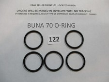122 O-ring. 1-1/8" ID x 1-5/16" OD x 3/32" thick. Buna-70.  Quan 5.