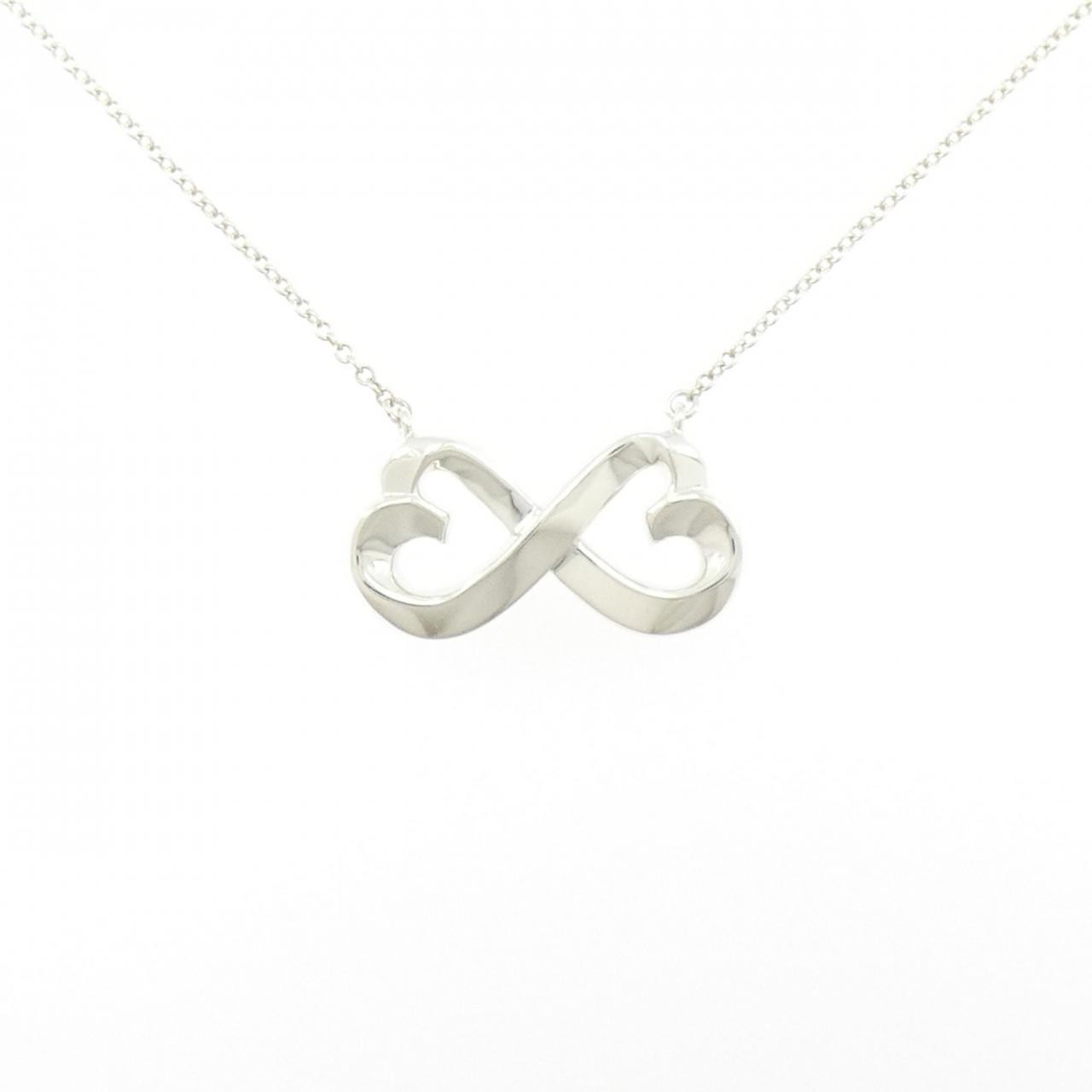 Authentic TIFFANY & Co. Double Loving Heart Necklace #230-000-303-0843