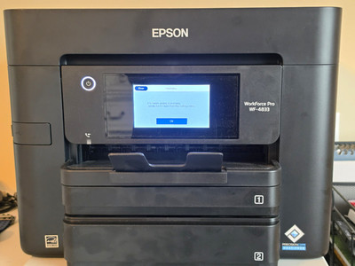 Epson WorkForce Pro WF-4833 All-In-One Color Inkjet Wireless Duplex Fax