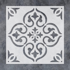 GSS Designs Reusable Tile Stencil 12X12Inch Large Floor Stencils for Painting Fl