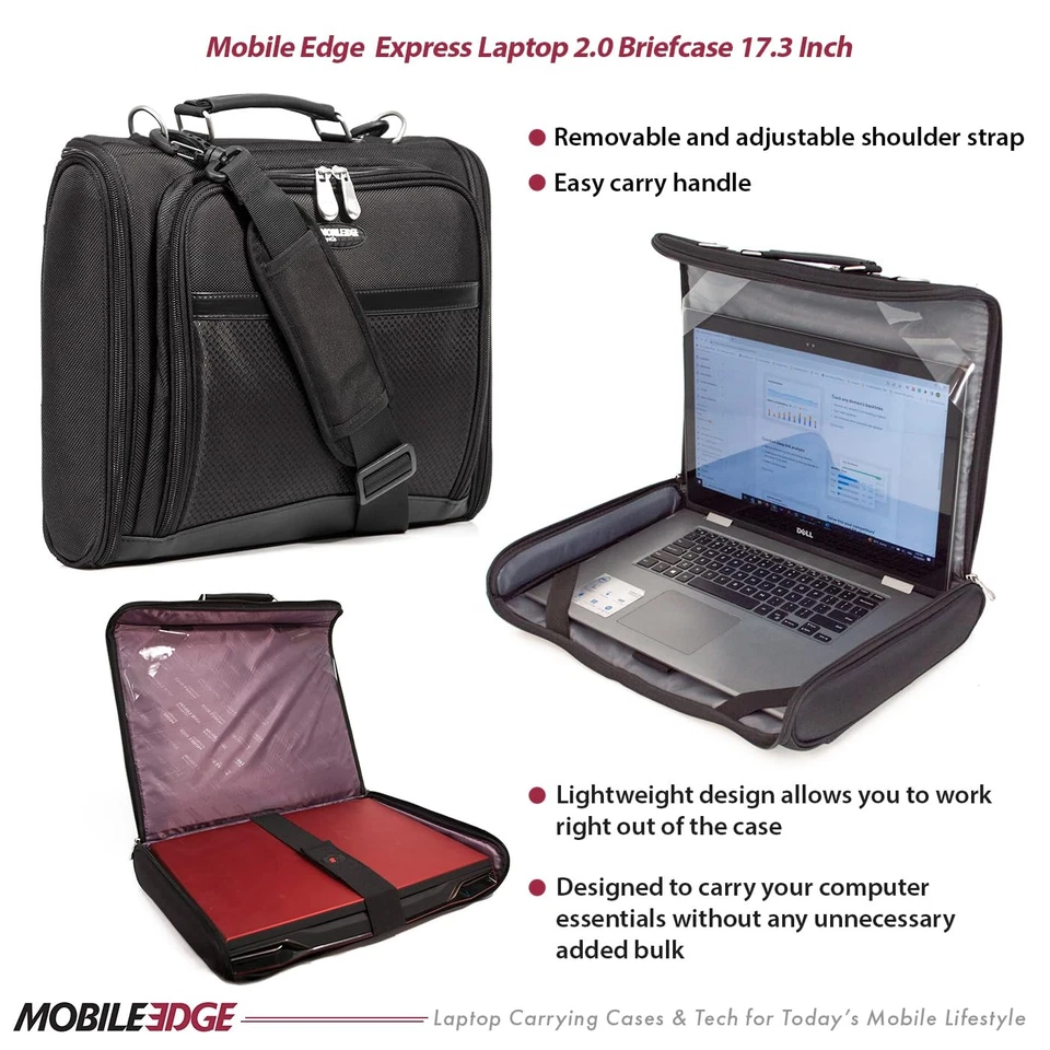 Bolsa maleta Express 2.0 laptop computador com alça para homens e , serve até... - Imagem 2 de 4