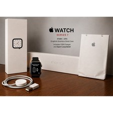 Apple Watch Series 7 41mm Graphite Stainless Steel GPS Original Box