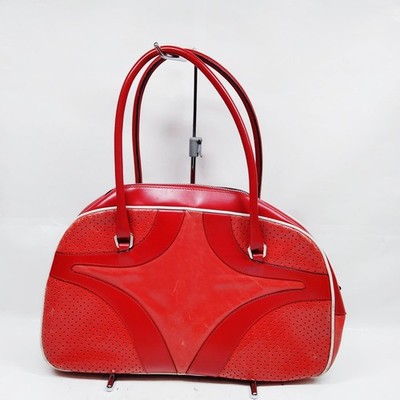 Prada Inside Bag Prada Hand Bag Red PVC 4754350
