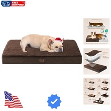 Orthopedic Medium Dog Beds for Small Dogs with Removable Washable Cover for C...