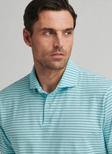PETER MILLAR Journeyman Stripe Short-Sleeve Polo Size XL MSRP 135.00