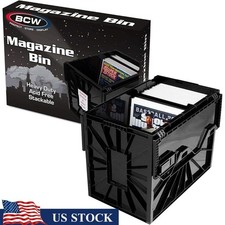 Versatile Magazine Holder Bin Document Toploaders Comics W/ Sliding Locks New