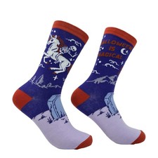Women's Halloween Is Magical Socks Funny Sarcastic Creepy Unicorn Graphic