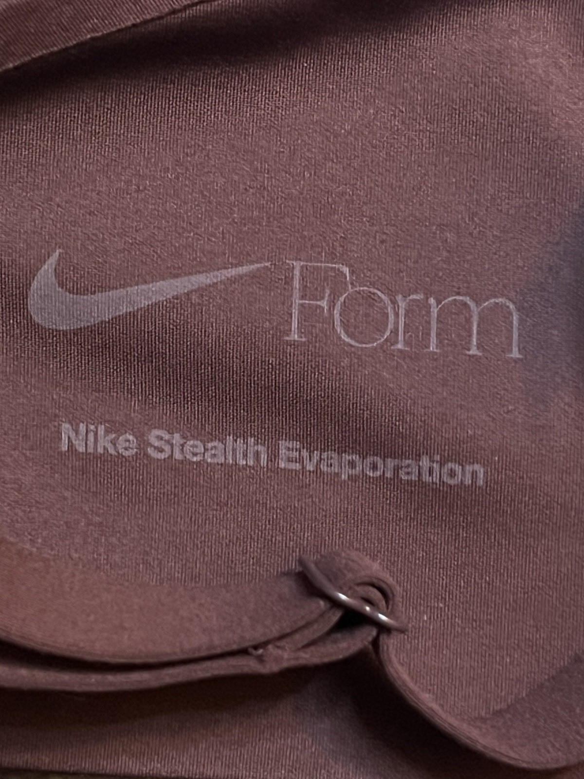 Nike Form Women's Large Light-Support Non-Padded Triangle Sports Bra Burgundy image 3