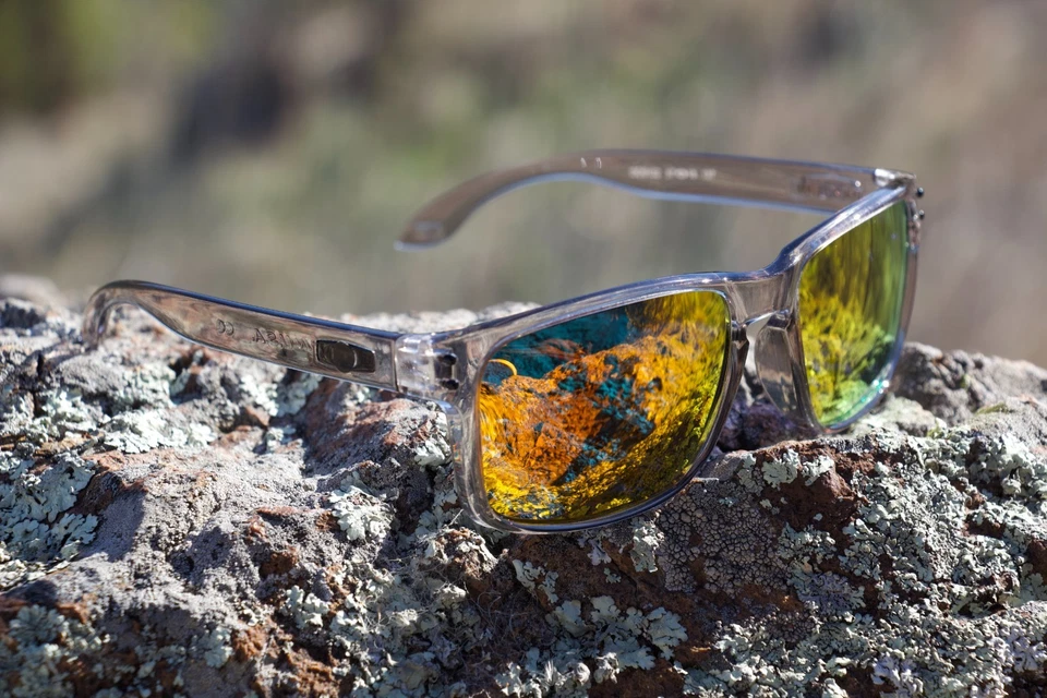 Gafas de sol Oakley estilo Holbrook - Calidad - EE. UU. - Polarizadas transparentes/naranja Foto 3 de 3