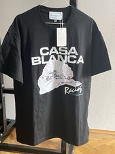 Casablanca T-Shirt Schwarz Größe M mit Design Vorne 100% Baumwolle
