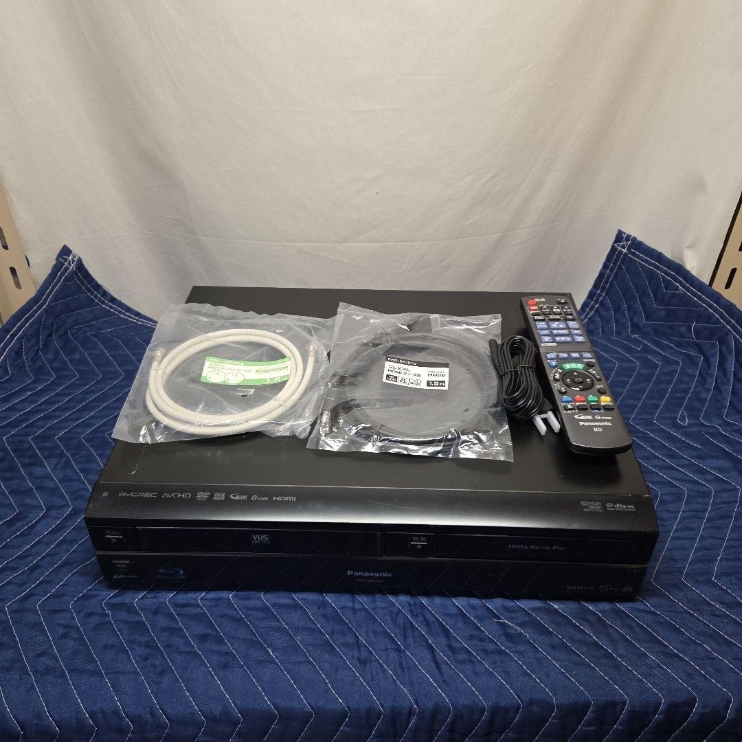 Panasonic DMR-670V VHS/BD一体型レコーダー Panasonic DMR-BR670V-K DMR-BR670V Blu-ray Recorder VHS HDD Combo